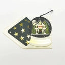 The First Snow Card Happy Christmas Snow Globe Ornament Greeting Card