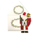 The First Snow Card Santa Claus Christmas Greeting Card