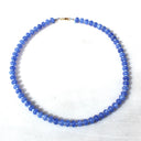 The Silver Wren Necklace Cornflower Stone Candy Beaded Necklace