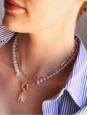The Silver Wren Necklace Mirage Stone Candy Fish Necklace