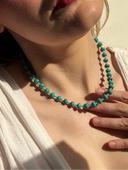 The Silver Wren Necklace Zia Turquoise Stone Candy Necklace