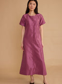 Thomas & Lourdes Dress Georgia Dress in Mulberry