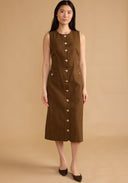 Thomas & Lourdes Dress Lorelai Dress in Bark