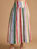 Thomas & Lourdes Skirt Edith Skirt in Garden Stripe