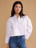 Thomas & Lourdes Top Damien Top in White