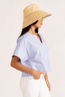 Thomas & Lourdes Top London Top in Diamond Stripe