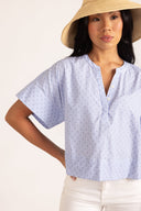 Thomas & Lourdes Top London Top in Diamond Stripe