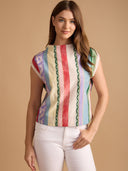 Thomas & Lourdes Top Sadie Top in Garden Stripe
