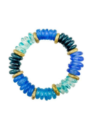Twine & Twig Bracelet Glass Azul Intricate Stack Bracelet