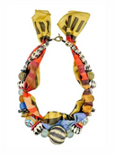 Twine & Twig Necklace Beaded Bandana Necklace in Aztec