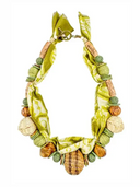 Twine & Twig Necklace Beaded Bandana Necklace in Shroom
