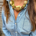 Twine & Twig Necklace Beaded Bandana Necklace in Shroom