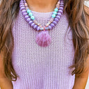 Twine & Twig Necklace Layered Pendant Necklace | Lilac