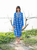 Nimo with Love Dress Cedar Kaftan in Blue Shells