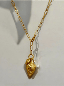 Valentine Rouge Necklace Conch Gold Lariat