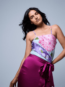 Verandah Skirt Tasseled Wrap Skirt in Amethyst