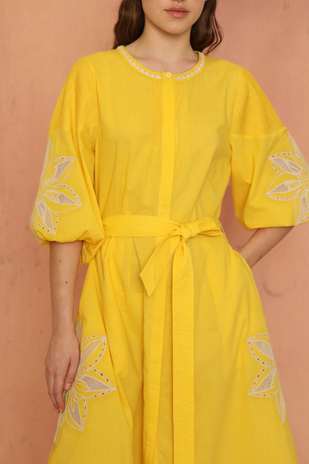 Vero Alfie Dress Jupiter Dress in Yellow