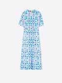 Vilagallo Dress Aroa Dress in Azul Lino