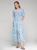 Vilagallo Dress Aroa Dress in Azul Lino