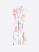Vilagallo Dress Shell Print Midi Dress
