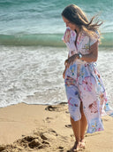 Vilagallo Dress Shell Print Midi Dress