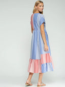 Vilagallo Dress Two-toned Striped Dress