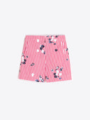 Vilagallo Pants Red Striped Flower and Sequin Shorts