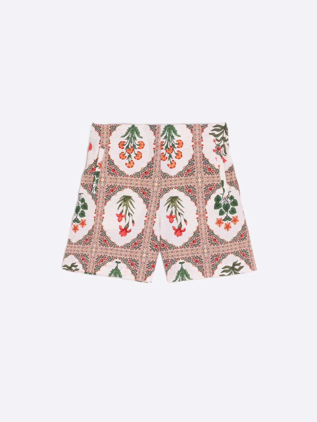 Vilagallo Shorts Sandra Short in Flora Seersucker
