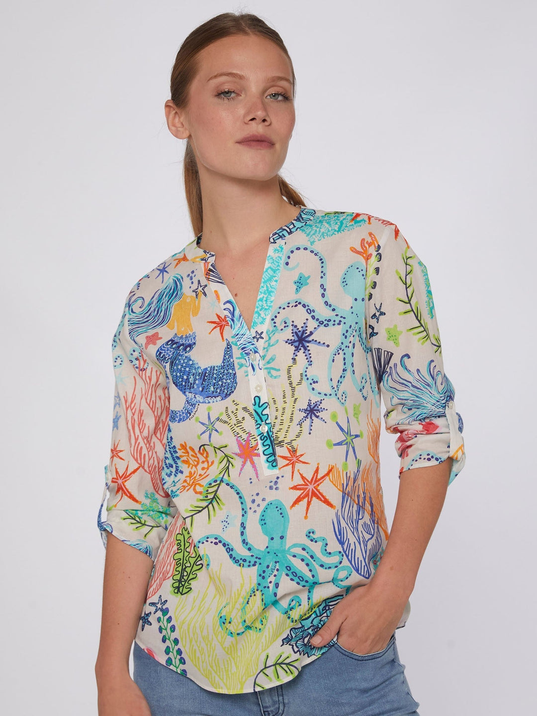 Vilagallo Top Francina Shirt in Mermaid