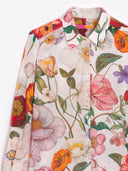 Vilagallo Top Illustrated Floral Print Shirt