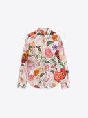 Vilagallo Top Illustrated Floral Print Shirt