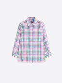 Vilagallo Top Multi Colored Check Shirt