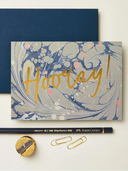 Wanderlust Paper Co. Card Blue Marble Hooray! Card