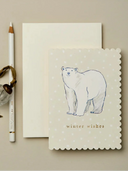 Wanderlust Paper Co. Card Polar Bear Winter Wishes Card