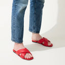 Yosi Samra Shoes Delancey in Red Leather