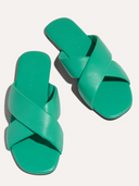 Yosi Samra Shoes Delancey in Teal Leather