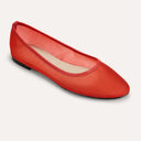 Yosi Samra Shoes Sadie Mesh Ballet Flat in Red