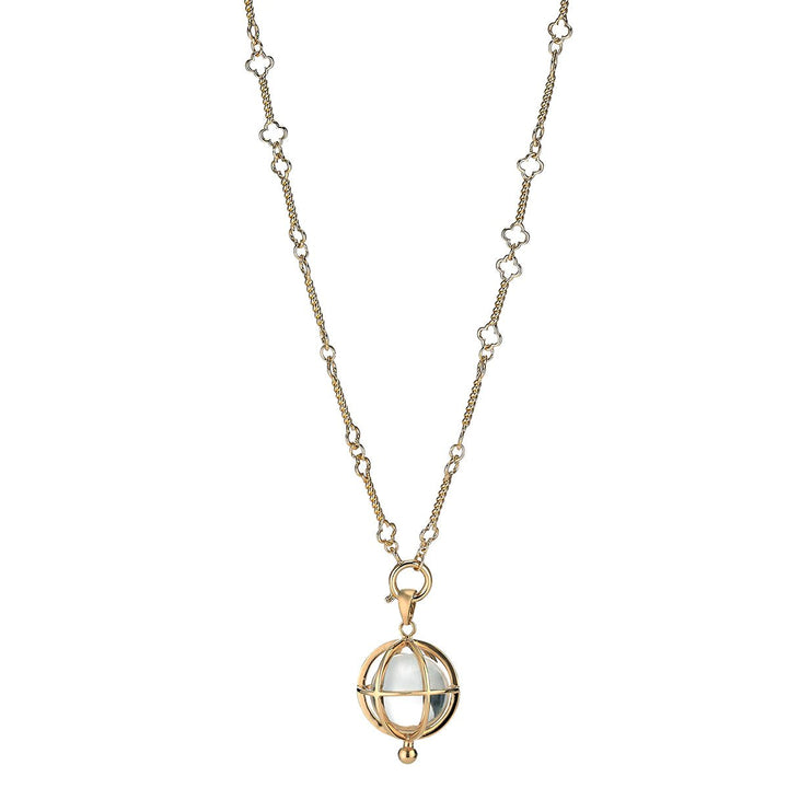 ASHA Jewelry ASHA | Lantern Charm + Quatrefoil Chain Necklace