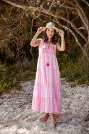 Azure & Indigo Dress Azure & Indigo | Portofino Maxi in Pink
