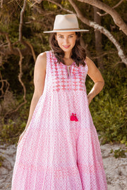 Azure & Indigo Dress Azure & Indigo | Portofino Maxi in Pink
