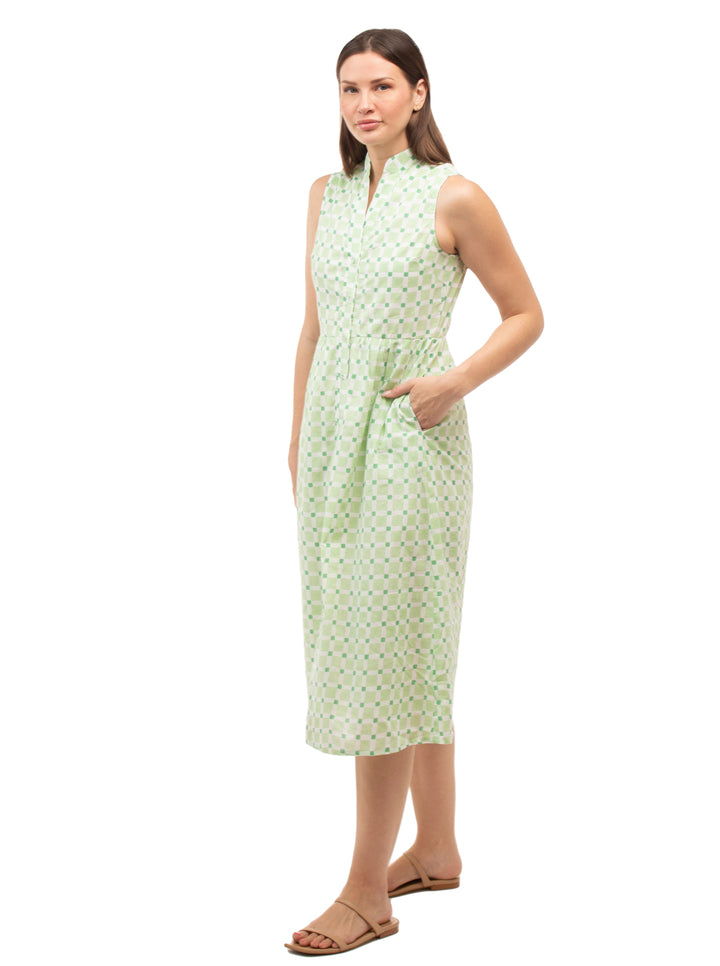 Beau & Ro Apparel The Emily Dress | Green Check