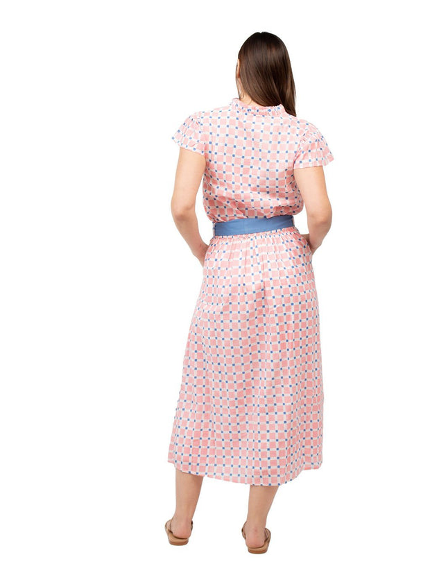 Beau & Ro Apparel The Prairie Skirt | Pink Check
