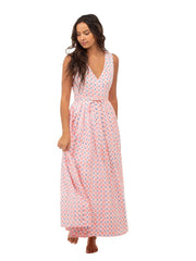 Beau & Ro Dresses The Audrey Wrap Dress | Pink Check