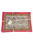 Beau & Ro Placemat Placemat Beau & Ro Tabletop Collection | Pink & Yellow Blockprint Placemats