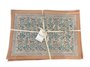 Beau & Ro Placemat Placemat Beau & Ro Tabletop Collection | Sand Blockprint Placemats
