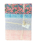 Beau & Ro Tablecloth Beau & Ro Tabletop Collection | Pink & Blue Blockprint Tablecloth