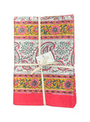 Beau & Ro Tablecloth Beau & Ro Tabletop Collection | Pink & Yellow Blockprint Tablecloth