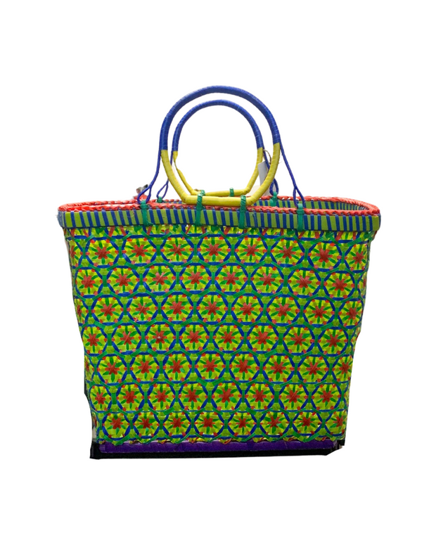 Market Bag, recycled plastic woven bag.