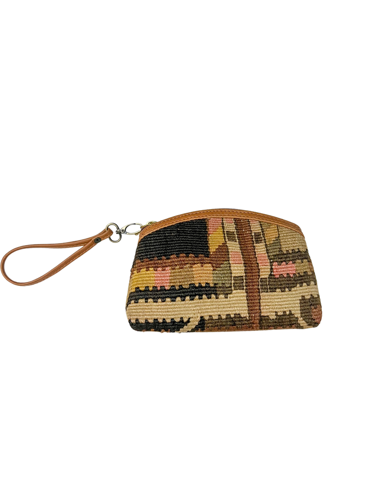 Beau & Ro Turkish Bags Brown / Black / Pink Turkish Carpet Bags | Small Pouch