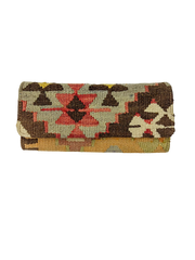Beau & Ro Turkish Bags Brown Multi Turkish Carpet Bags | Rectangle Clutch + Crossbody